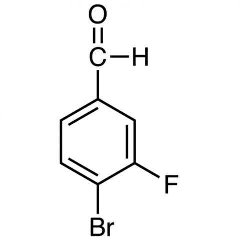 4-Bromo-3-fluorobenzaldehyde 化学構造