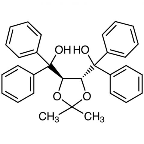 (-)-4,5-Bis[hydroxy(diphenyl)methyl]-2,2-dimethyl-1,3-dioxolane Chemical Structure