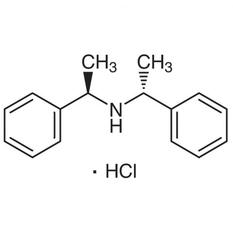 (R,R)-(+)-Bis(α-methylbenzyl)amine Hydrochloride Chemische Struktur