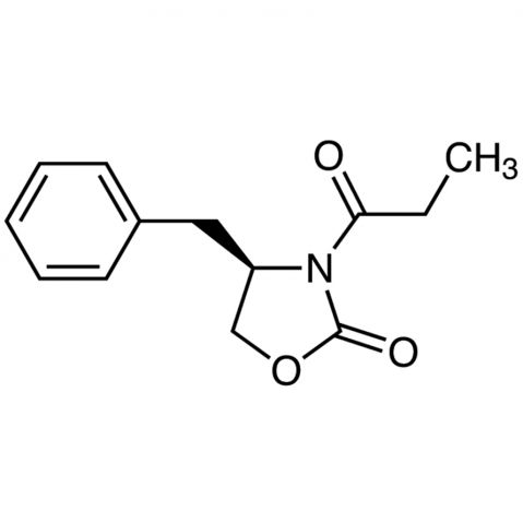 (R)-(-)-4-Benzyl-3-propionyl-2-oxazolidinone Chemische Struktur