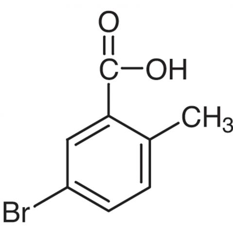 5-Bromo-2-methylbenzoic acid 化学構造