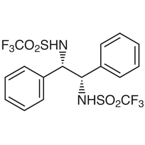 (S,S)-N,N'-Bis(trifluoromethanesulfonyl)-1,2-diphenylethylenediamine Chemische Struktur