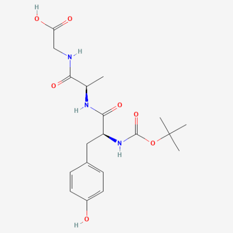 Boc-Tyr-D-Ala-Gly Chemische Struktur