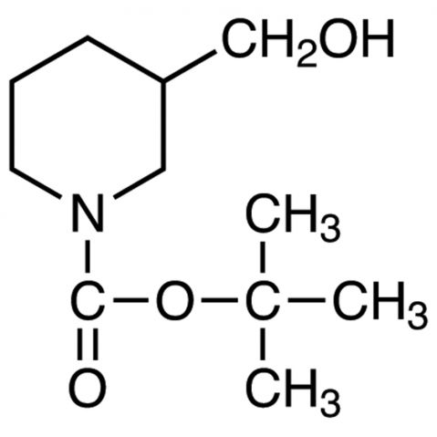 N-Boc-piperidine-3-methanol 化学構造