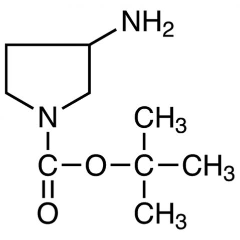 1-Boc-3-aminopyrrolidine التركيب الكيميائي