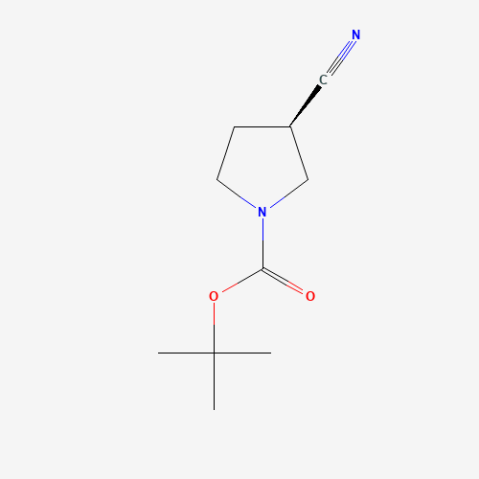 (R)-1-Boc-3-cyanopyrrolidine 化学構造