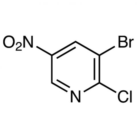 3-Bromo-2-chloro-5-nitropyridine التركيب الكيميائي