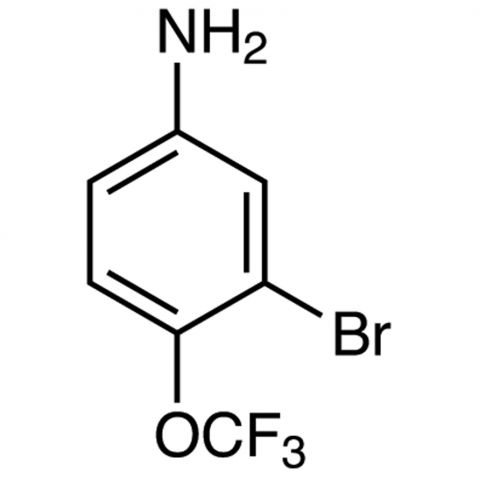 3-Bromo-4-(trifluoromethoxy)aniline Chemische Struktur