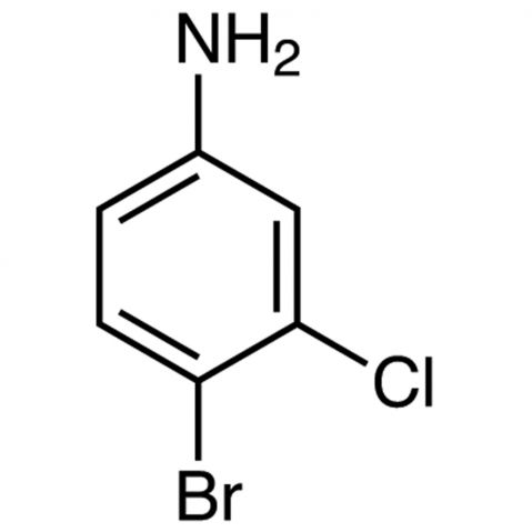 4-Bromo-3-chloroaniline التركيب الكيميائي