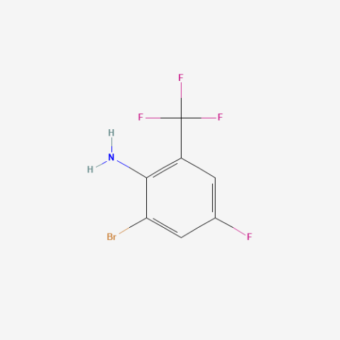 2-Bromo-4-fluoro-6-(trifluoromethyl)aniline Chemische Struktur