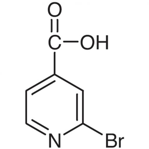 2-Bromopyridine-4-carboxylic acid 化学構造