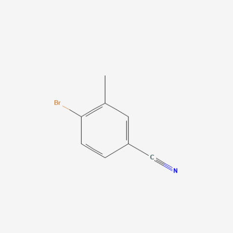 4-Bromo-3-methylbenzonitrile 化学構造