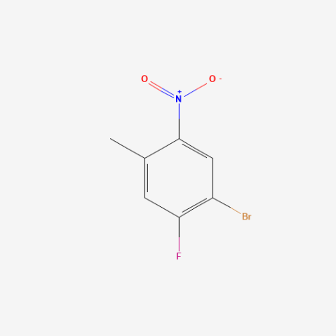 4-Bromo-5-fluoro-2-nitrotoluene Chemical Structure