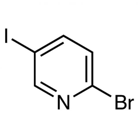 2-Bromo-5-iodopyridine 化学構造