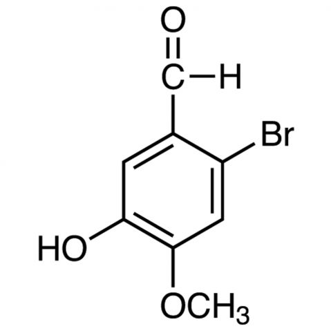 2-Bromo-5-hydroxy-4-methoxybenzaldehyde Chemical Structure