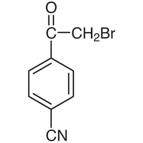 2-Bromo-4′-cyanoacetophenone Chemical Structure