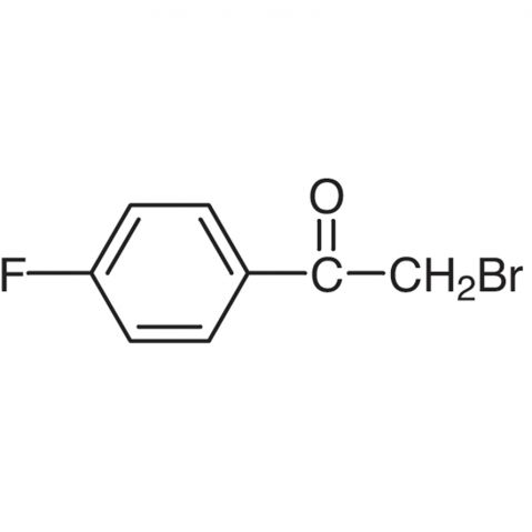 2-Bromo-4′-fluoroacetophenone Chemical Structure