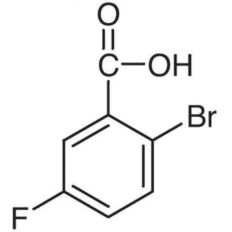 2-Bromo-5-fluorobenzoic Acid Chemical Structure