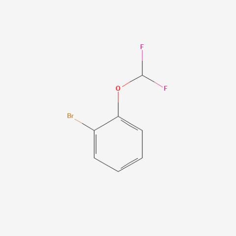 1-Bromo-2-(difluoromethoxy)benzene 化学構造