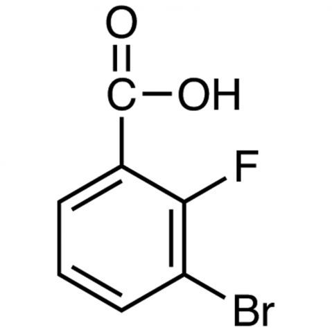 3-Bromo-2-fluorobenzoic acid 化学構造