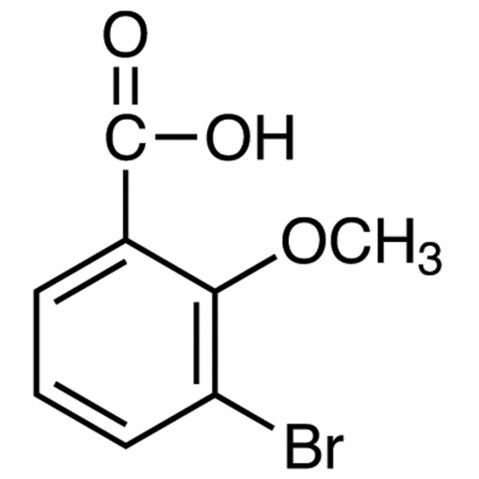 3-Bromo-2-methoxybenzoic acid التركيب الكيميائي