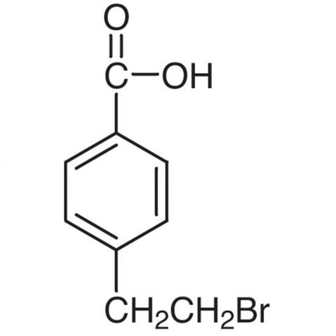 4-(2-Bromoethyl)benzoic Acid Chemical Structure