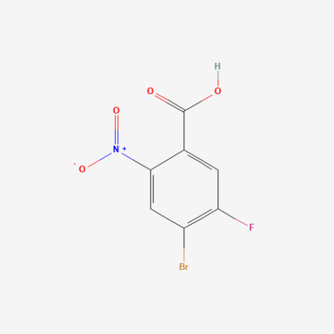 4-Bromo-5-fluoro-2-nitrobenzoic acid التركيب الكيميائي