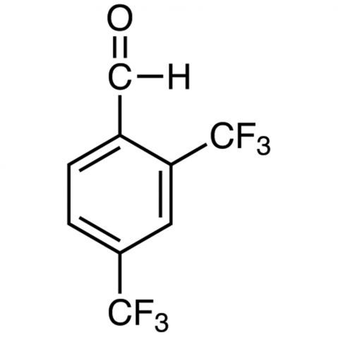 2,4-Bis(trifluoromethyl)benzaldehyde 化学構造