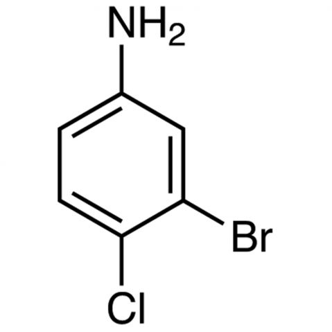 3-Bromo-4-chloroaniline Chemische Struktur