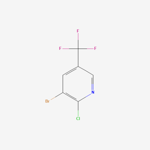 3-Bromo-2-chloro-5-(trifluoromethyl)pyridine Chemical Structure