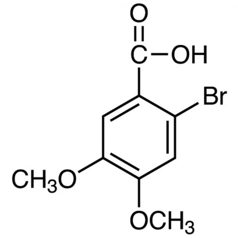 2-Bromo-4,5-dimethoxybenzoic Acid Chemische Struktur