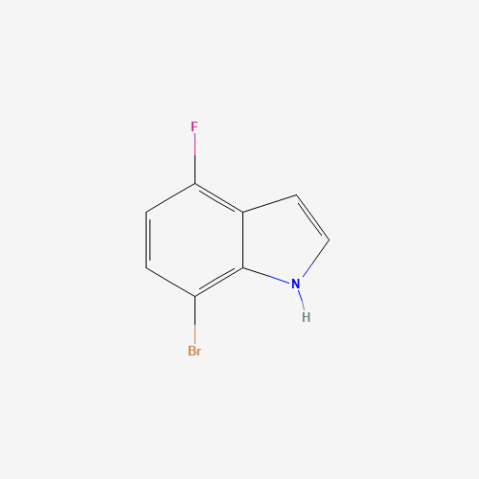 7-Bromo-4-fluoroindole Chemische Struktur