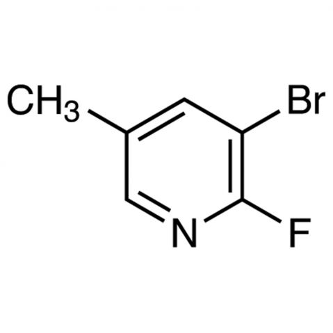 3-Bromo-2-fluoro-5-methylpyridine التركيب الكيميائي