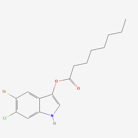 5-Bromo-6-chloro-3-indolyl caprylate التركيب الكيميائي