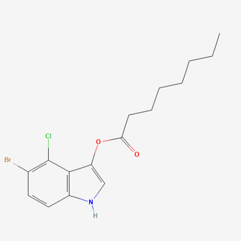 5-Bromo-4-chloro-3-indolyl octanoate Chemical Structure