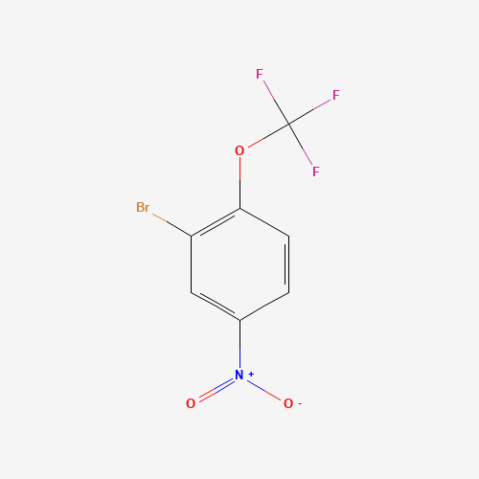 2-Bromo-4-nitro-1-(trifluoromethoxy)benzene Chemische Struktur