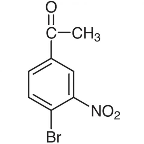 4'-Bromo-3'-nitroacetophenone 化学構造