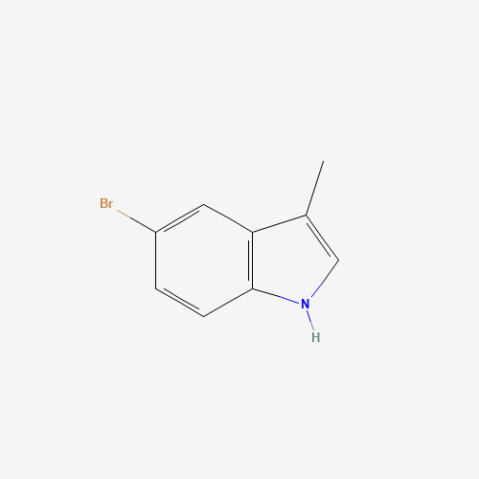 5-Bromo-3-methylindole 化学構造