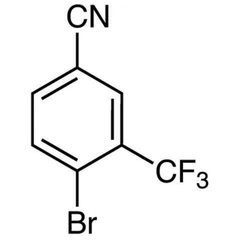 4-Bromo-3-(trifluoromethyl)benzonitrile Chemische Struktur