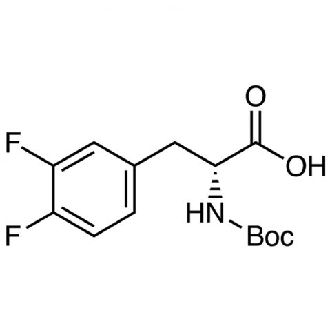 Boc-3,4-Difluoro-D-Phenylalanine التركيب الكيميائي