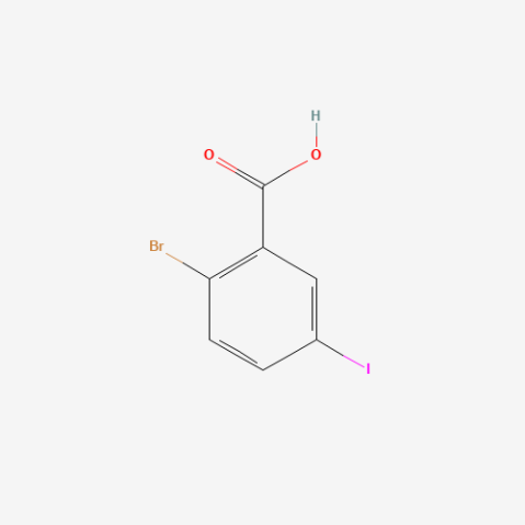 2-Bromo-5-iodobenzoic acid Chemical Structure