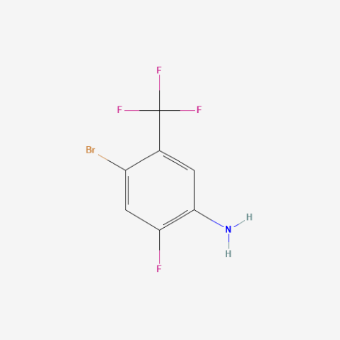 4-Bromo-2-fluoro-5-(trifluoromethyl)aniline Chemical Structure