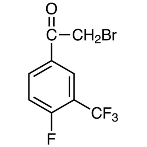 4-Fluoro-3-(trifluoromethyl)phenacyl Bromide Chemical Structure