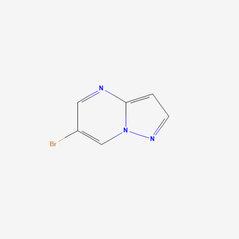 6-Bromopyrazolo[1,5-a]pyrimidine 化学構造