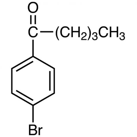 1-(4-bromophenyl)pentan-1-one 化学構造