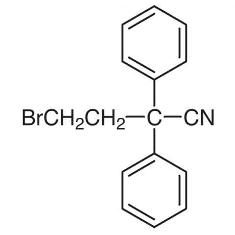 4-Bromo-2,2-diphenylbutyronitrile Chemical Structure