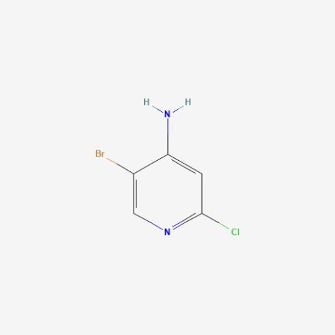 4-Amino-5-bromo-2-chloropyridine 化学構造