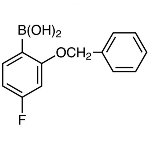 2-Benzyloxy-4-fluorophenylboronic Acid(contains varying amounts of Anhydride) التركيب الكيميائي