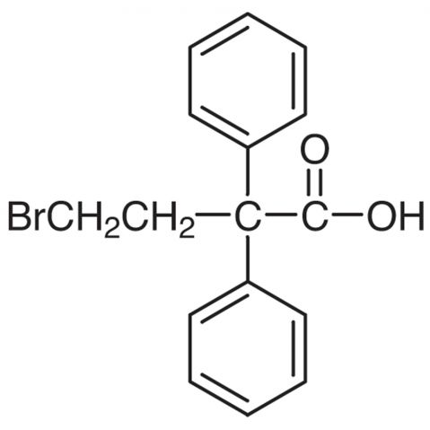 4-Bromo-2，2-diphenylbutyric Acid 化学構造