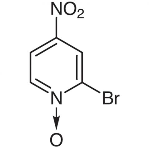 2-Bromo-4-nitropyridine N-oxide Chemische Struktur